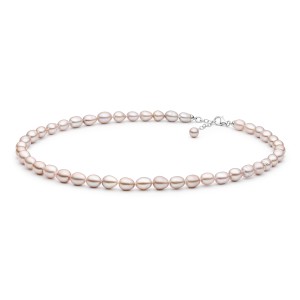 Colier perle naturale roz nude 45 cm si argint DiAmanti FCL48_P-G (Argint 925‰ 1 g.)